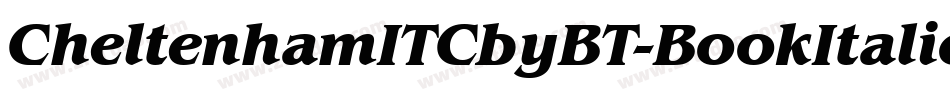CheltenhamITCbyBT-BookItalic字体转换