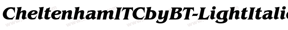 CheltenhamITCbyBT-LightItalic字体转换