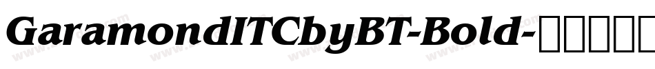 GaramondITCbyBT-Bold字体转换
