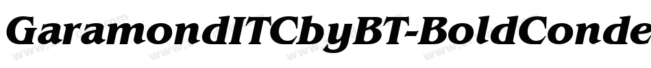 GaramondITCbyBT-BoldCondensed字体转换