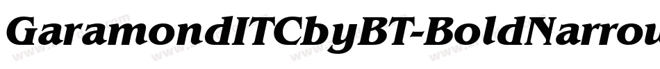 GaramondITCbyBT-BoldNarrow字体转换