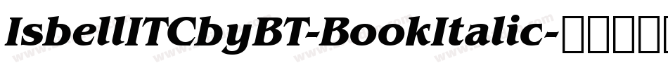 IsbellITCbyBT-BookItalic字体转换