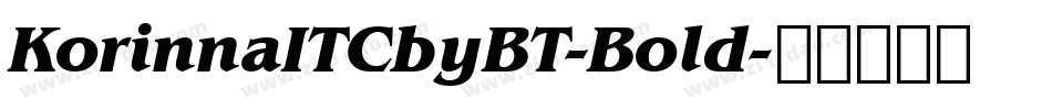 KorinnaITCbyBT-Bold字体转换