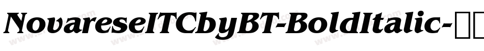 NovareseITCbyBT-BoldItalic字体转换
