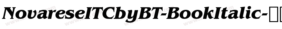 NovareseITCbyBT-BookItalic字体转换