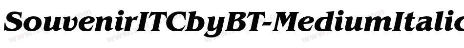 SouvenirITCbyBT-MediumItalic字体转换