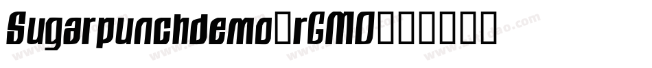 Sugarpunchdemo-rGMO字体转换