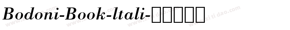Bodoni-Book-ltali字体转换