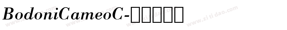 BodoniCameoC字体转换