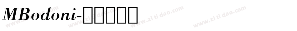 MBodoni字体转换