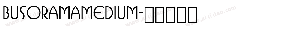 BusoramaMedium字体转换