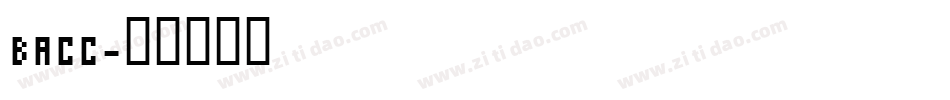 BACC字体转换