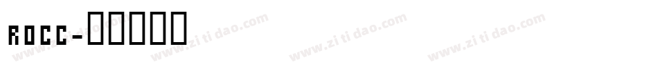 ROCC字体转换
