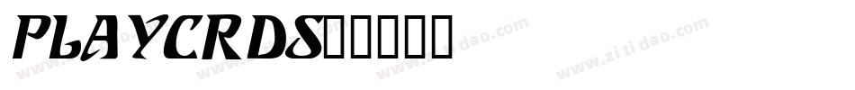 PLAYCRDS字体转换