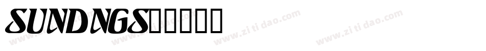 SUNDNGS2字体转换