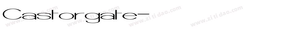 Castorgate字体转换