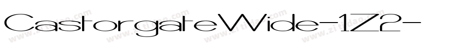 CastorgateWide-1Z2字体转换
