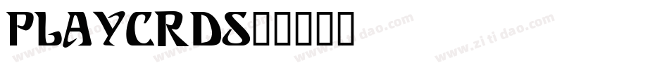 PLAYCRDS字体转换