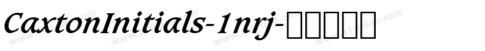 CaxtonInitials-1nrj字体转换