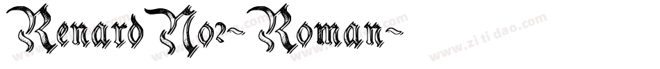 RenardNo2-Roman字体转换