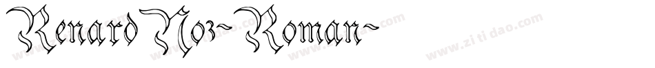 RenardNo3-Roman字体转换