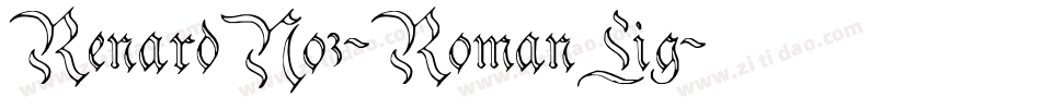 RenardNo3-RomanLig字体转换