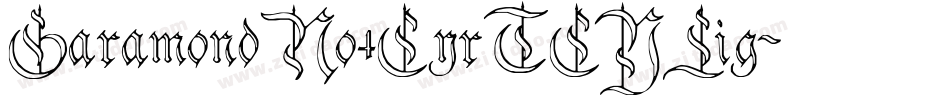 GaramondNo4CyrTCYLig字体转换
