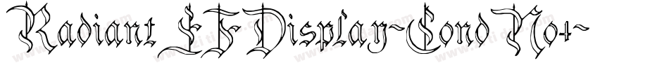RadiantEFDisplay-CondNo4字体转换