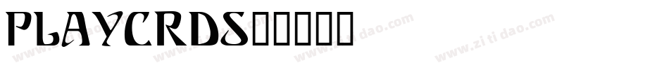 PLAYCRDS字体转换