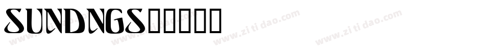 SUNDNGS2字体转换