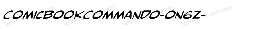 ComicBookCommando-on6z字体转换