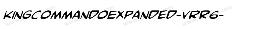 KingCommandoExpanded-VrR6字体转换