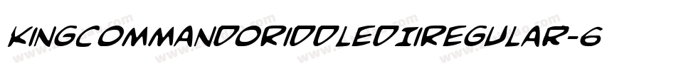 KingCommandoRiddledIiRegular-6KAo字体转换