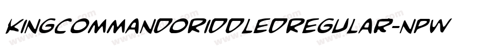 KingCommandoRiddledRegular-npwR字体转换