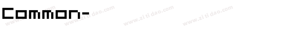 Common字体转换