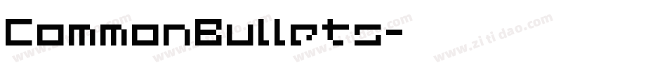 CommonBullets字体转换