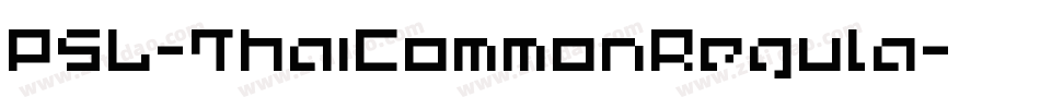 PSL-ThaiCommonRegula字体转换