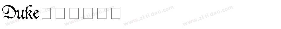 Duke字体转换