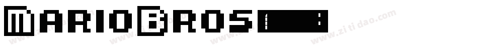 MarioBros字体转换