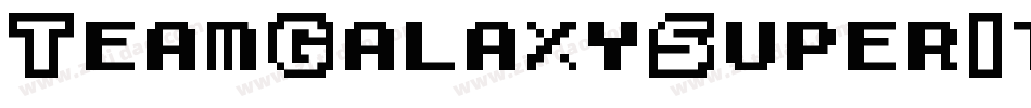TeamGalaxySuperItalic-X3EaZ字体转换