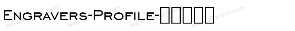 Engravers-Profile字体转换