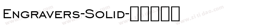 Engravers-Solid字体转换