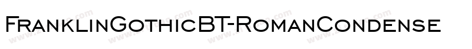 FranklinGothicBT-RomanCondensed字体转换