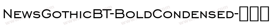 NewsGothicBT-BoldCondensed字体转换