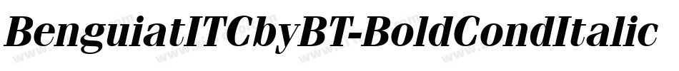 BenguiatITCbyBT-BoldCondItalic字体转换