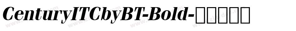 CenturyITCbyBT-Bold字体转换