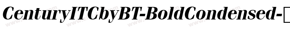 CenturyITCbyBT-BoldCondensed字体转换
