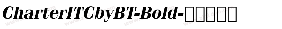 CharterITCbyBT-Bold字体转换