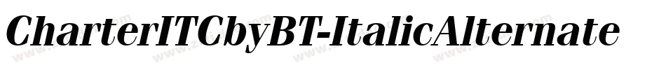 CharterITCbyBT-ItalicAlternate字体转换