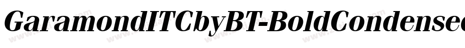 GaramondITCbyBT-BoldCondensed字体转换